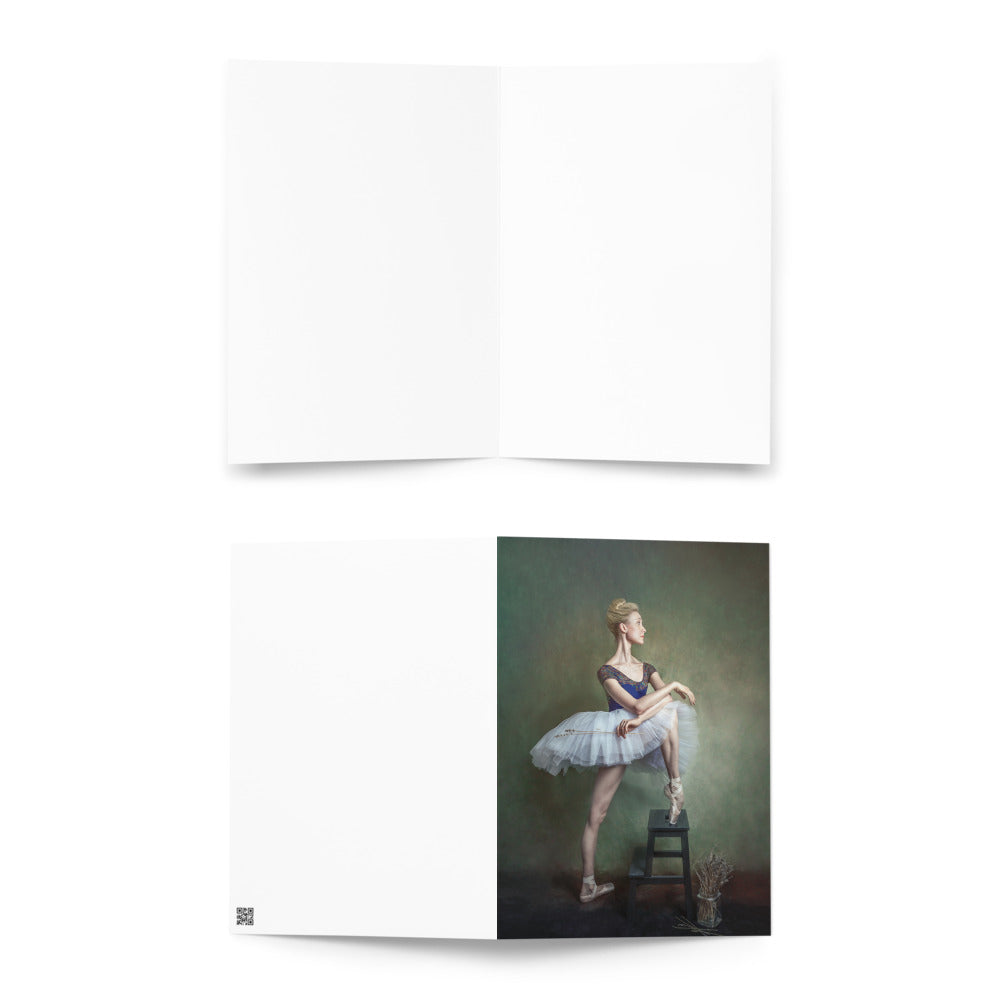Self Portrait of A Ballerina Greeting card